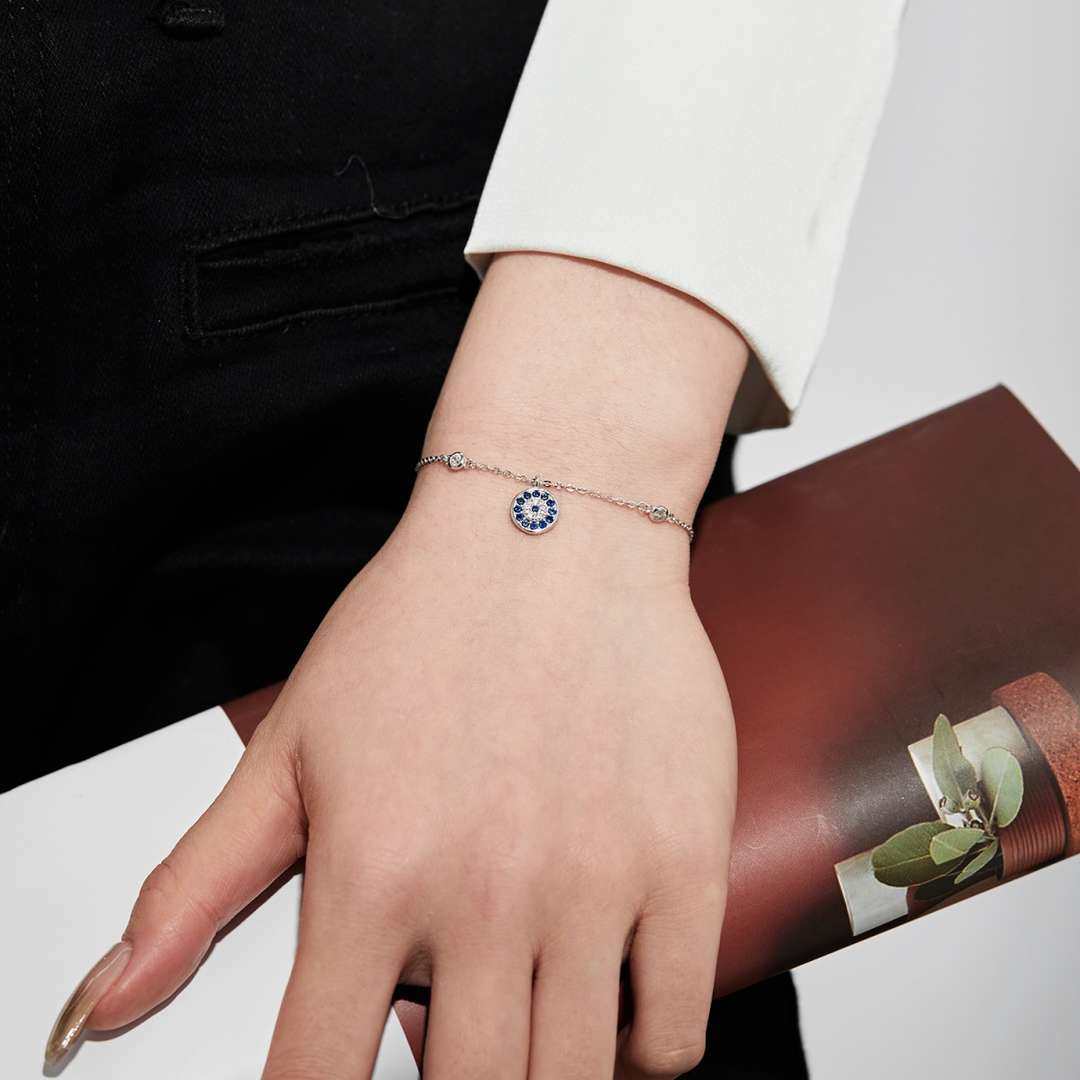 [Luxe Jewelry]Devil's Eye Round Shape Bracelet