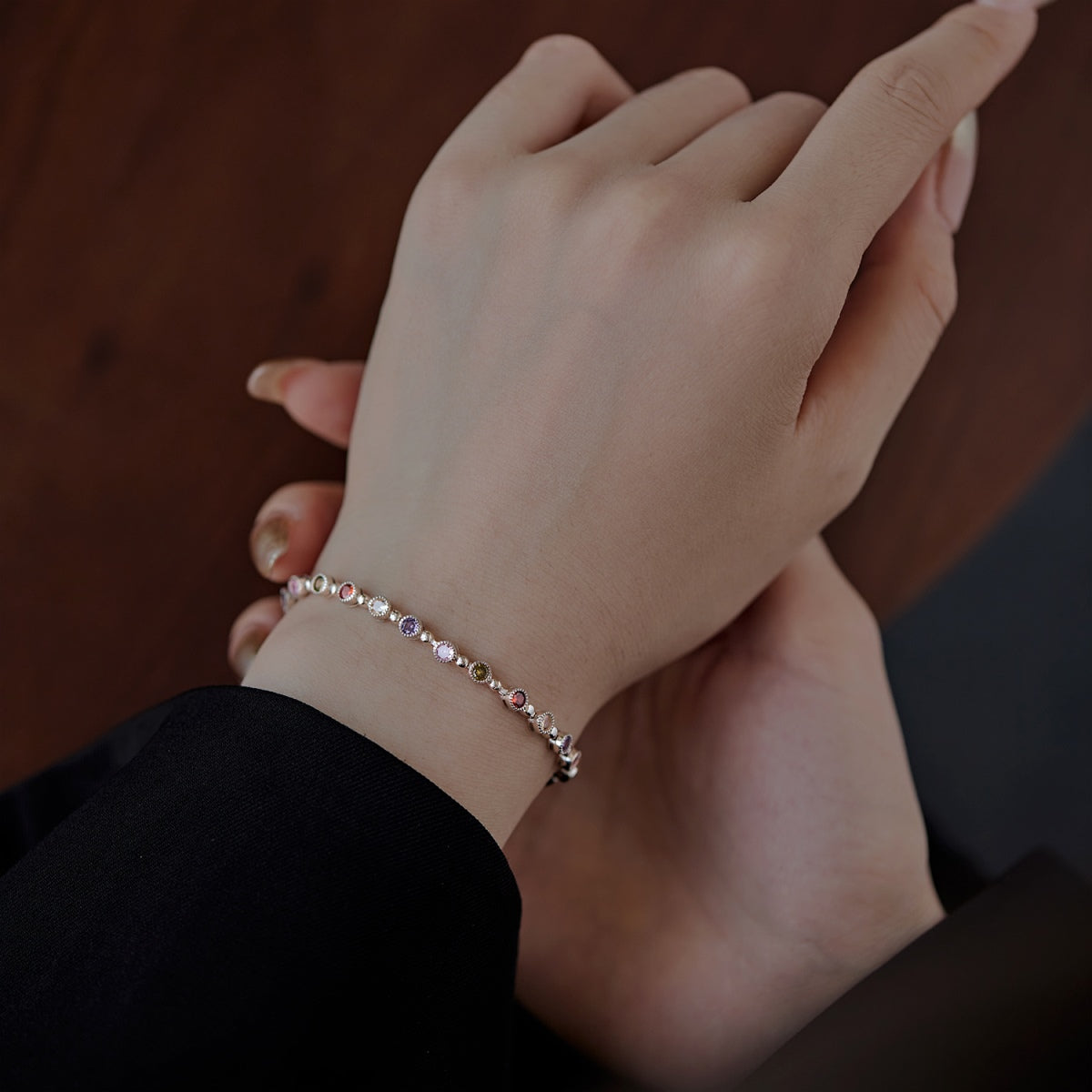 [Luxe Jewelry]Sparkling Exquisite Round Cut Party Bracelet