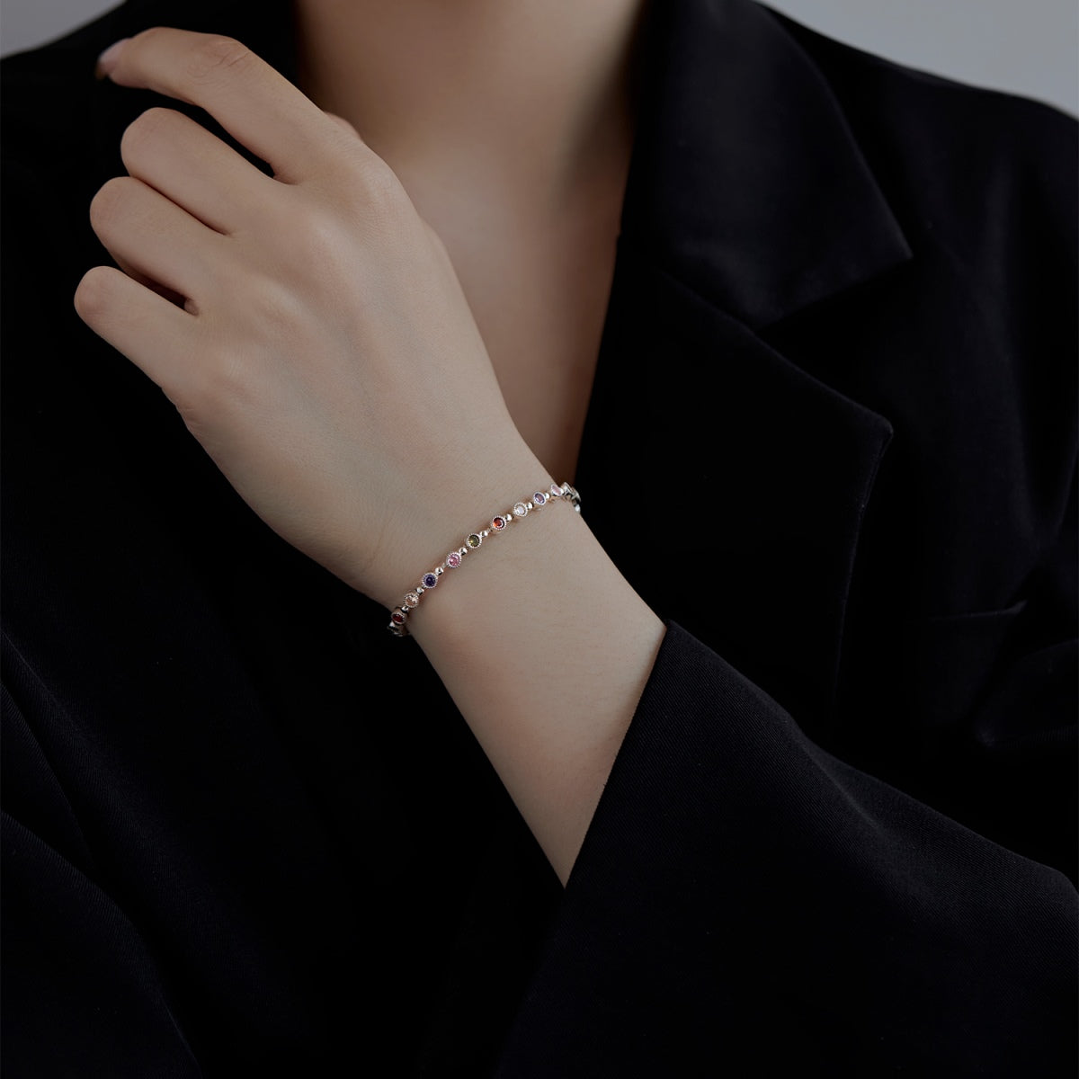 [Luxe Jewelry]Sparkling Exquisite Round Cut Party Bracelet