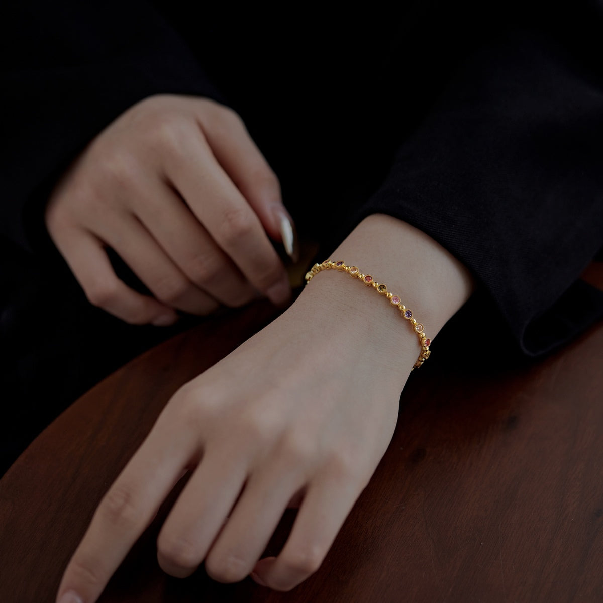 [Luxe Jewelry]Sparkling Exquisite Round Cut Party Bracelet