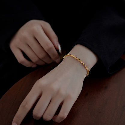 [Luxe Jewelry]Sparkling Exquisite Round Cut Party Bracelet