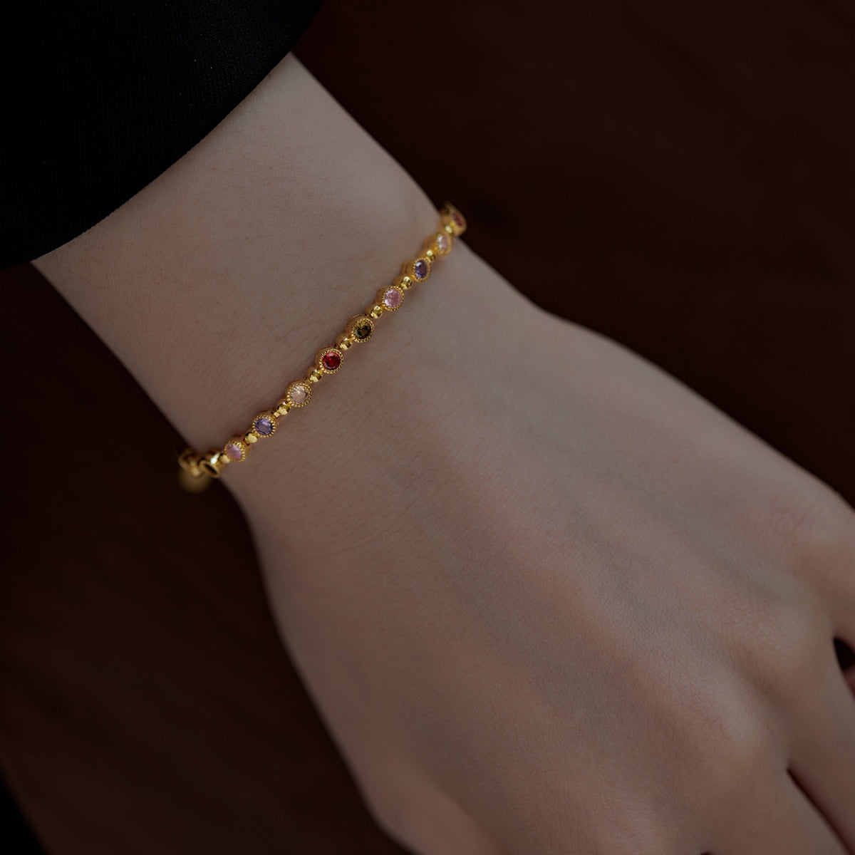 [Luxe Jewelry]Sparkling Exquisite Round Cut Party Bracelet