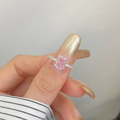 [Luxe Jewelry]2.0 Carat Dazzling Sparkling Radiant Cut Party Ring