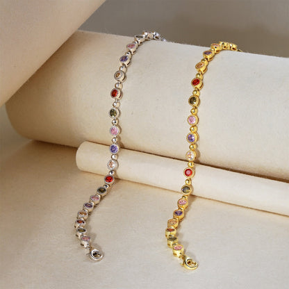 [Luxe Jewelry]Sparkling Exquisite Round Cut Party Bracelet