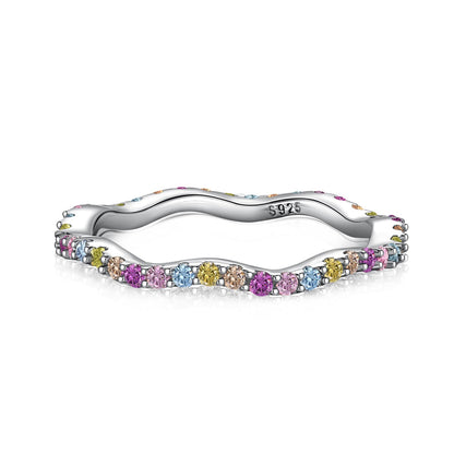 [Luxe Jewelry]Dainty Colorful Round Cut Party Ring