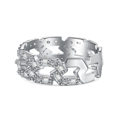 [Luxe Jewelry]Sparkling Vibrant Emerald Cut Daily Ring