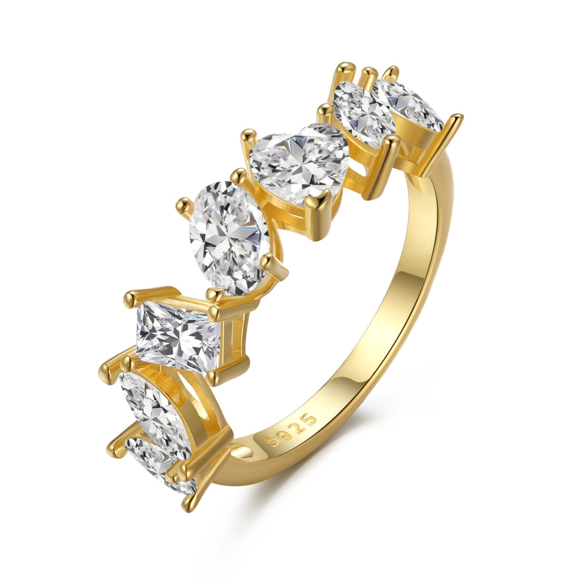 [Luxe Jewelry]Delicate Multi Cut Ring