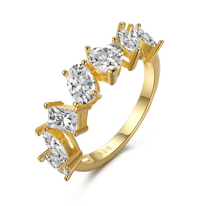 [Luxe Jewelry]Delicate Multi Cut Ring