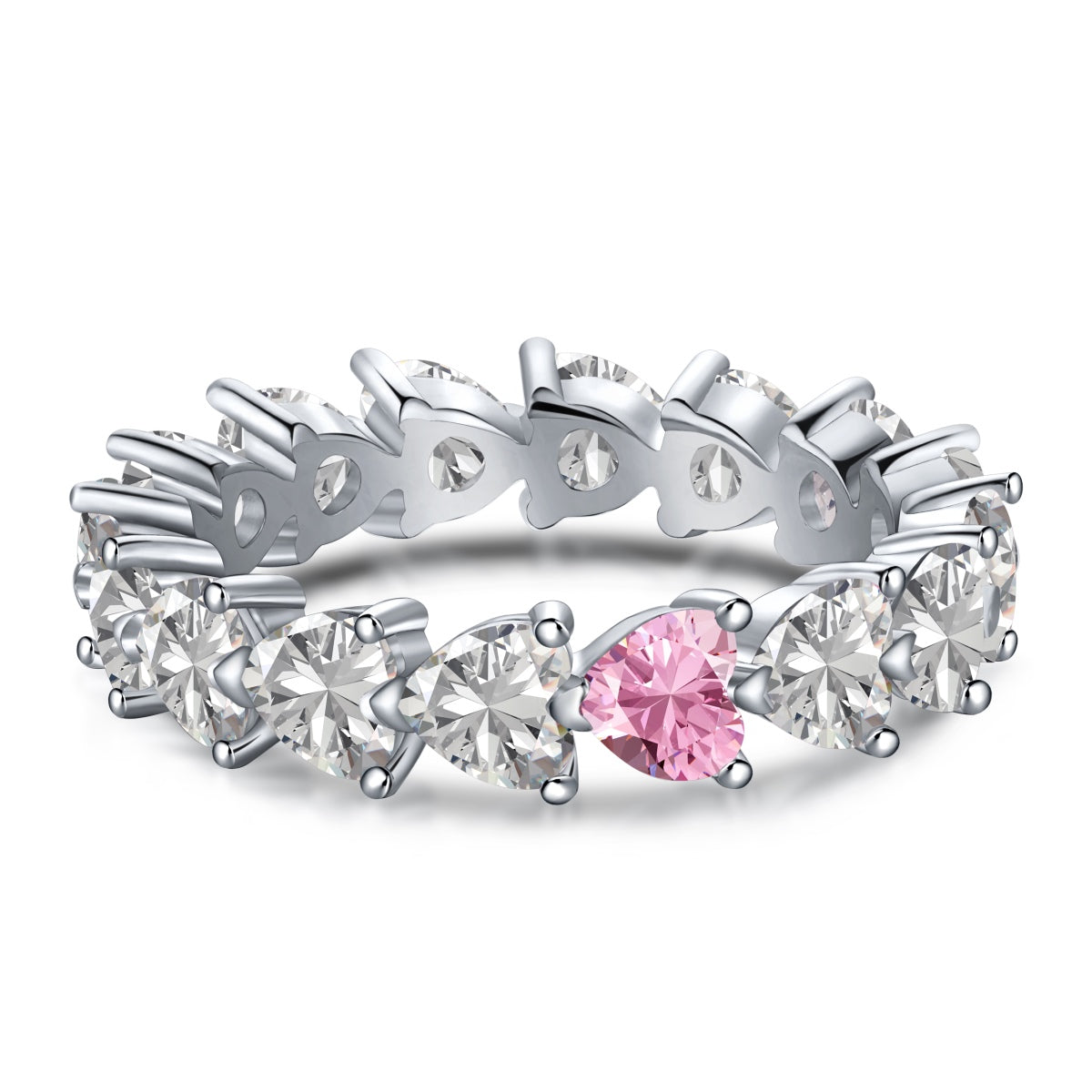 [Luxe Jewelry]0.25 Carat Radiant Romance Heart Cut Lover Ring