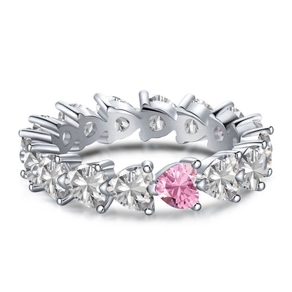 [Luxe Jewelry]0.25 Carat Radiant Romance Heart Cut Lover Ring