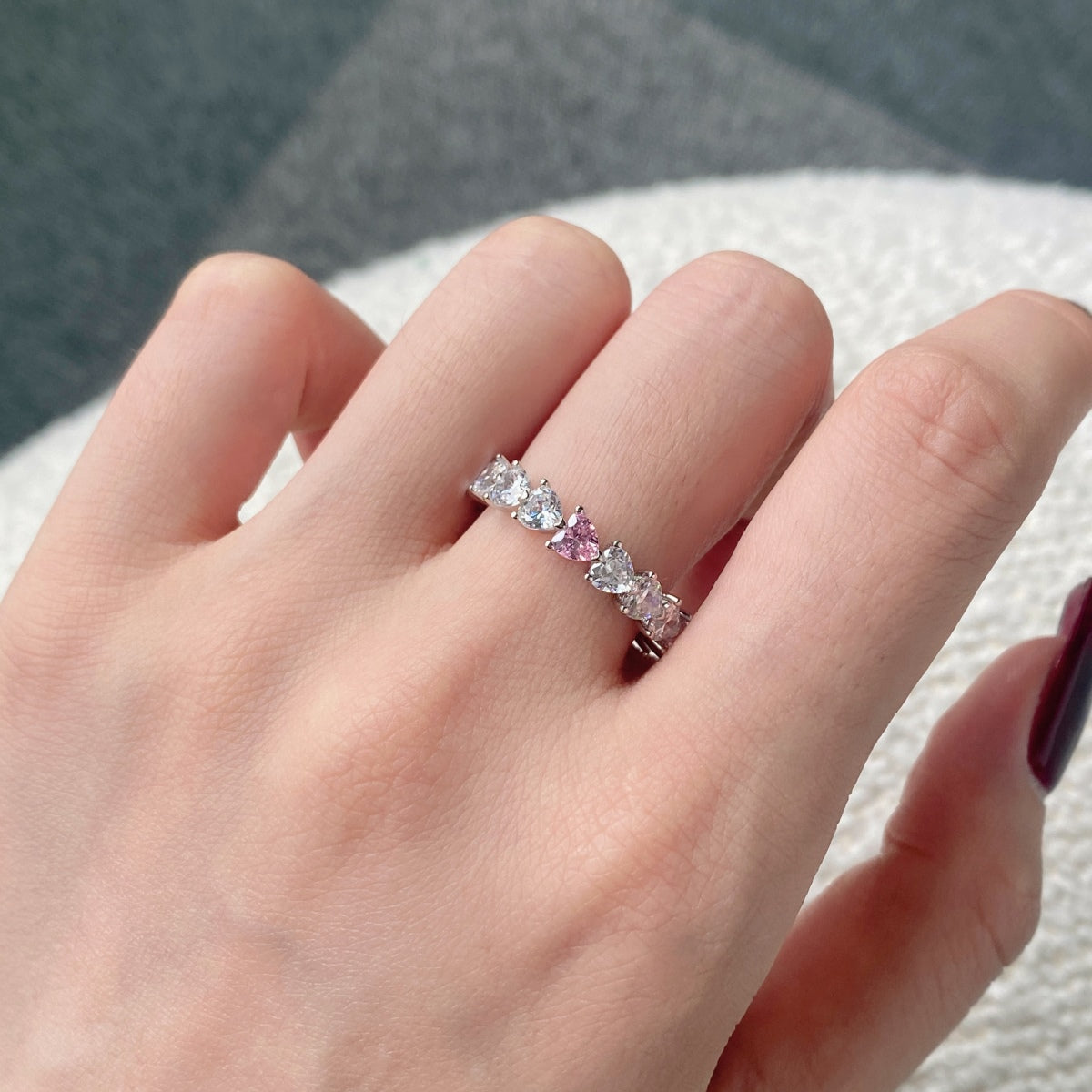 [Luxe Jewelry]0.25 Carat Radiant Romance Heart Cut Lover Ring