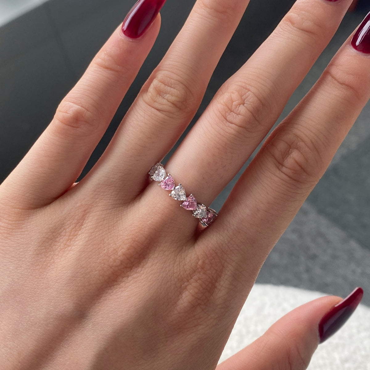 [Luxe Jewelry]0.25 Carat Radiant Romance Heart Cut Lover Ring