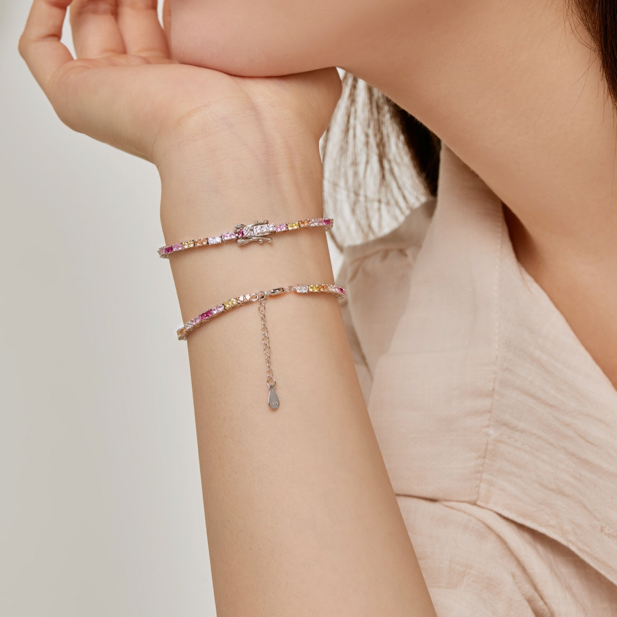 [Luxe Jewelry]Delicate Romantic Heart Shape Lover Bracelet