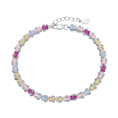 [Luxe Jewelry]Delicate Colorful Emerald Cut Party Bracelet