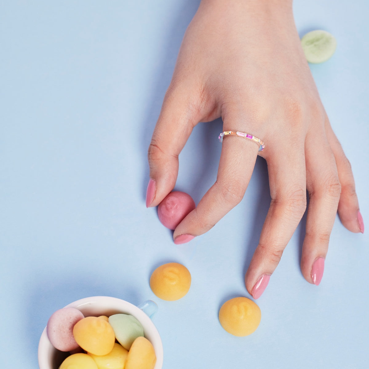 [Luxe Jewelry]Lively In Shades Elegant Radiant Cut Daily Ring