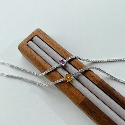 [Luxe Jewelry]0.75 Carat Exquisite Oval Cut Daily Bracelet