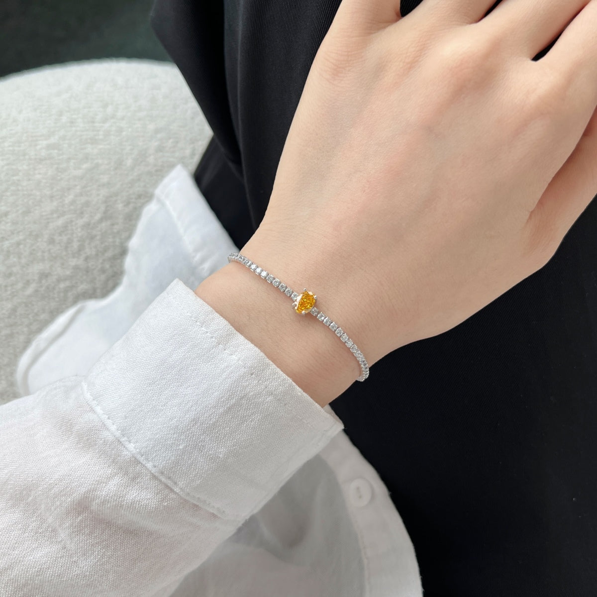 [Luxe Jewelry]0.75 Carat Exquisite Oval Cut Daily Bracelet