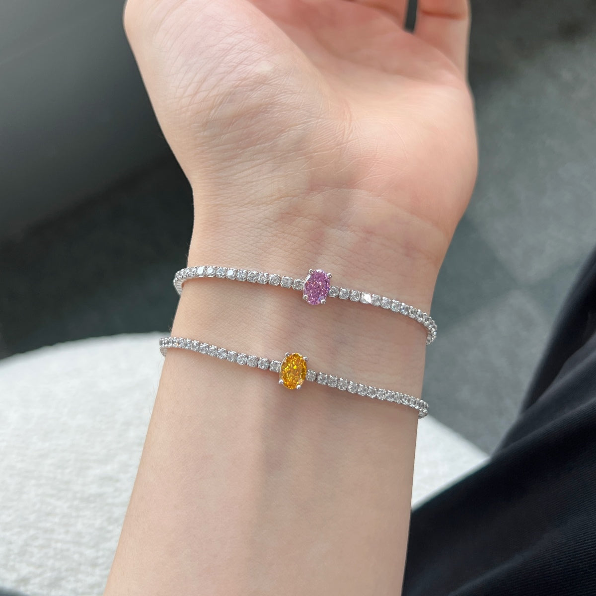 [Luxe Jewelry]0.75 Carat Exquisite Oval Cut Daily Bracelet