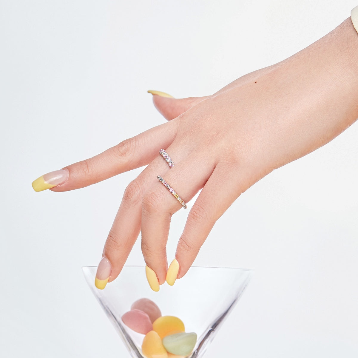 [Luxe Jewelry]Charming Colorful Round Cut Daily Ring