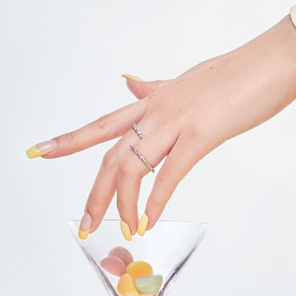 [Luxe Jewelry]Charming Colorful Round Cut Daily Ring