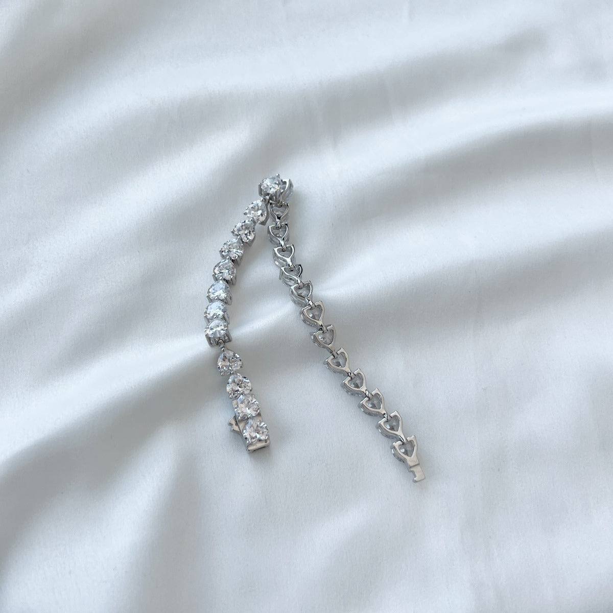 [Luxe Jewelry]0.75 Carat Elegant Romantic Heart Shape Lover Bracelet