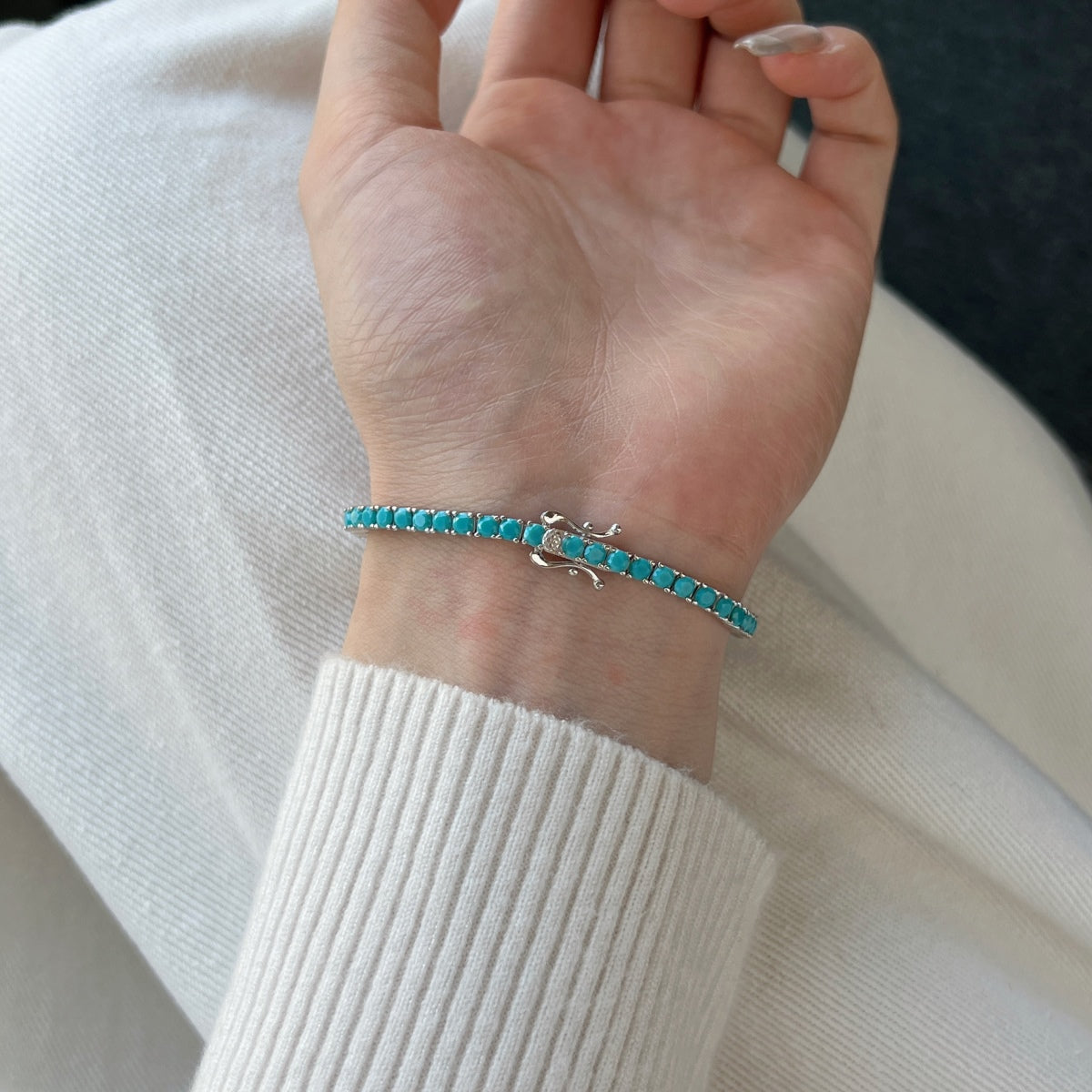 [Luxe Jewelry]Dainty Charming Round Cut Tennis Bracelet