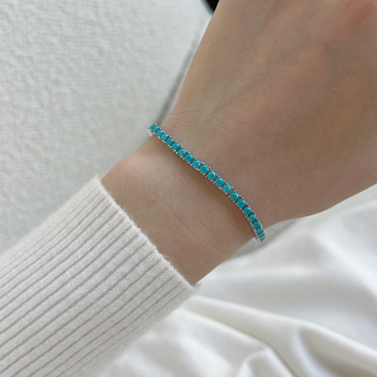 [Luxe Jewelry]Dainty Charming Round Cut Tennis Bracelet
