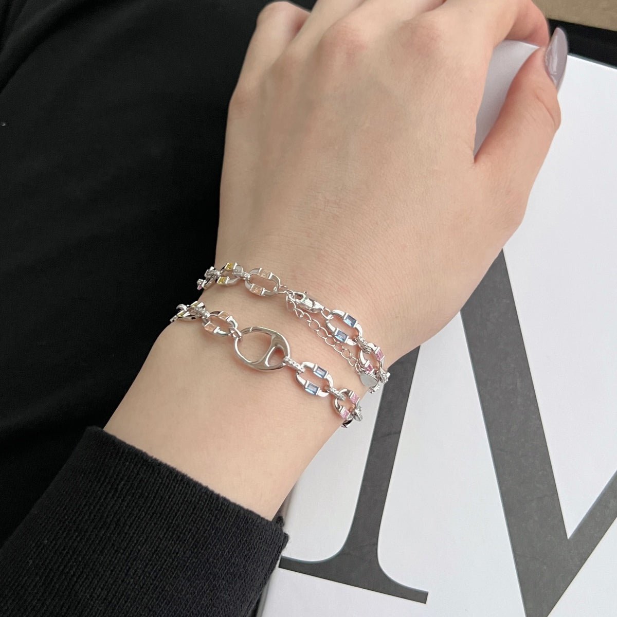 [Luxe Jewelry]Dazzling Colorful Daily Bracelet