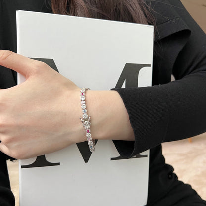 [Luxe Jewelry]Dazzling Radiant Multi Cut Daily Bracelet