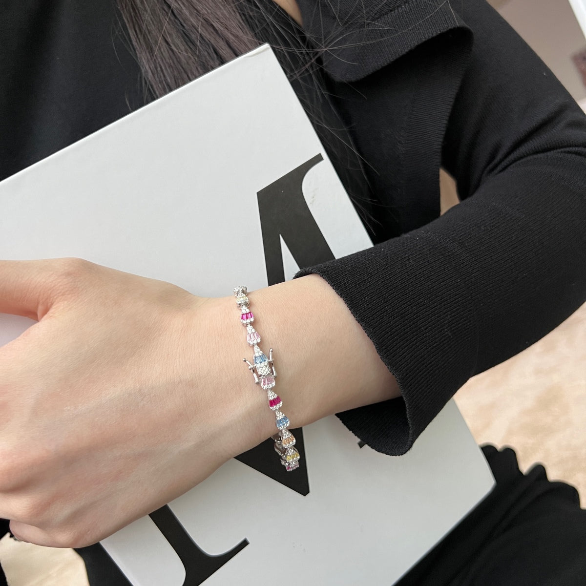 [Luxe Jewelry]Radiant Water Drop Shape Daily Bracelet