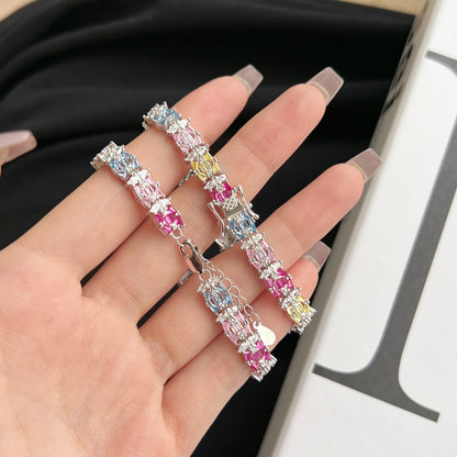 [Luxe Jewelry]Delicate Colorful Multi Cut Party Bracelet