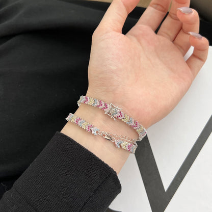 [Luxe Jewelry]Ornate Sparkling Round Cut Party Bracelet