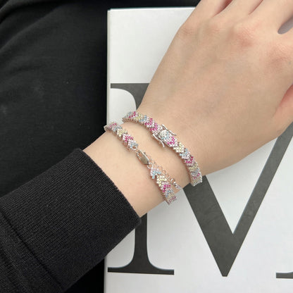 [Luxe Jewelry]Ornate Sparkling Round Cut Party Bracelet