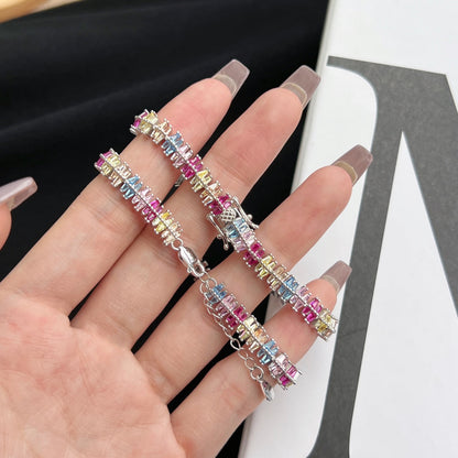 [Luxe Jewelry]Sparkling Exquisite Multi Cut Party Bracelet