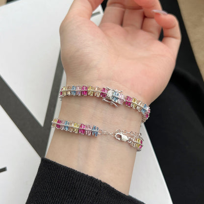 [Luxe Jewelry]Sparkling Exquisite Multi Cut Party Bracelet