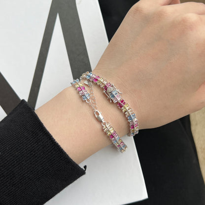 [Luxe Jewelry]Sparkling Exquisite Multi Cut Party Bracelet