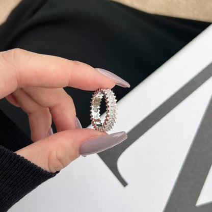 [Luxe Jewelry]Splashy Ornate Emerald Cut Cocktail Ring