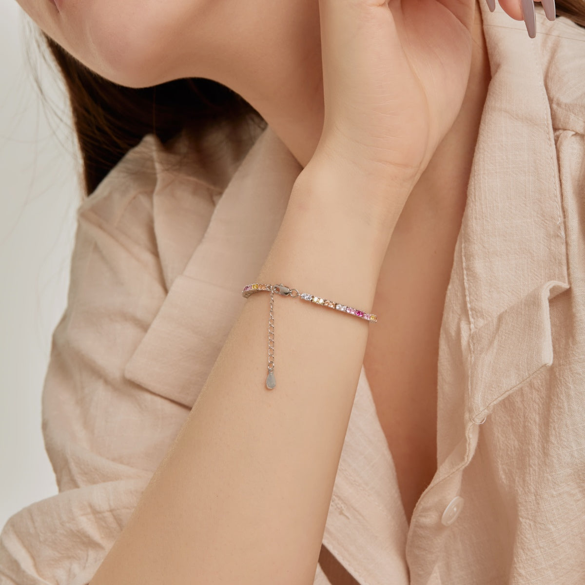 [Luxe Jewelry]Delicate Romantic Heart Shape Lover Bracelet