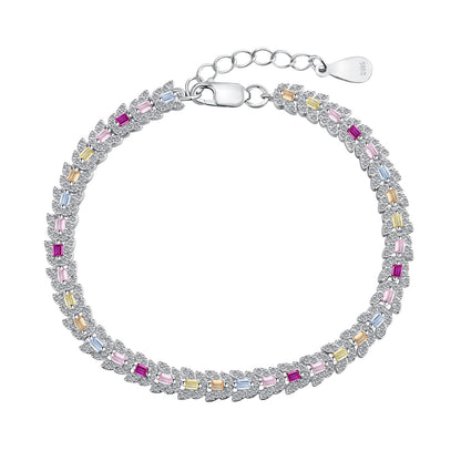 [Luxe Jewelry]Delicate Colorful Multi Cut Daily Bracelet