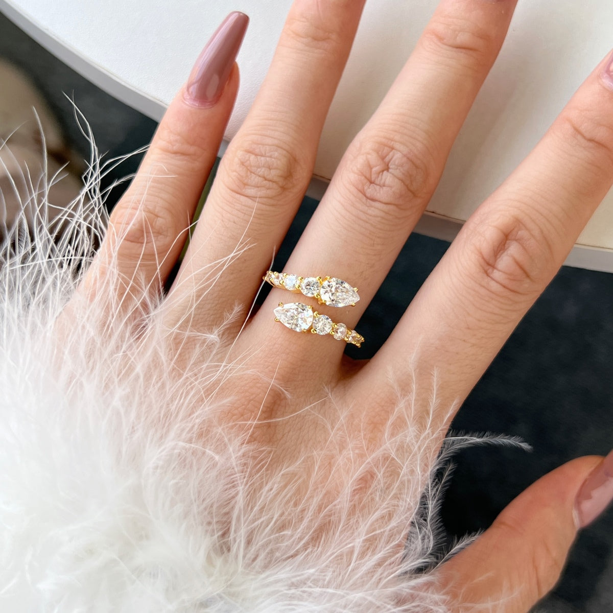 [Luxe Jewelry]Delicate Lively Snake Shape Daily Ring