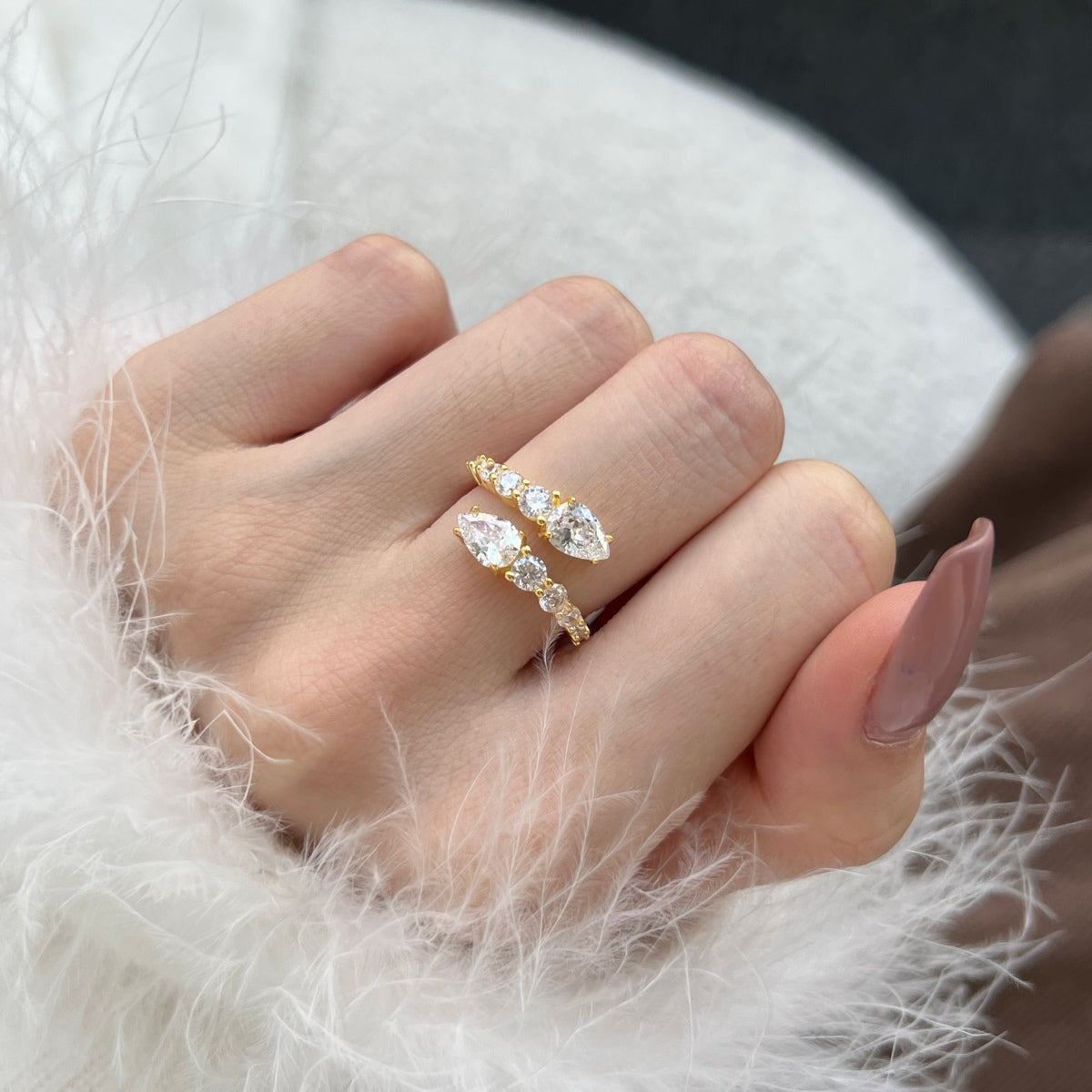 [Luxe Jewelry]Delicate Lively Snake Shape Daily Ring