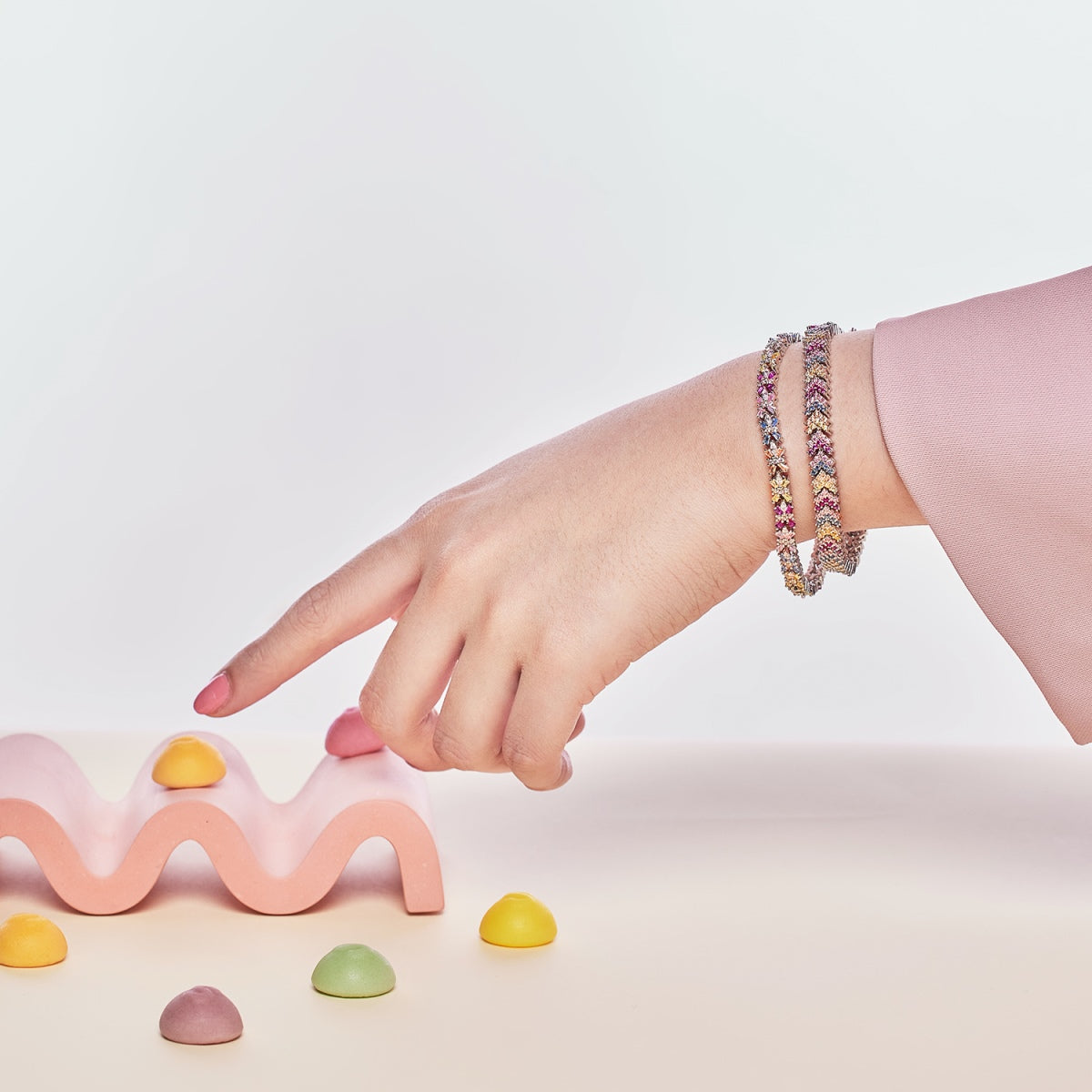 [Luxe Jewelry]Radiant Colorful Emerald Cut Party Bracelet