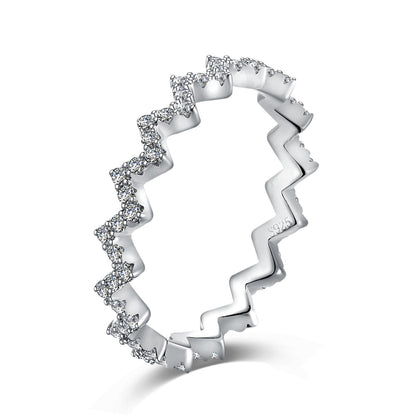 [Luxe Jewelry]Delicate Enchanting Wave Shape Daily Ring