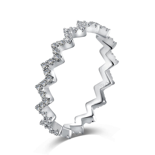 [Luxe Jewelry]Delicate Enchanting Wave Shape Daily Ring