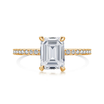 [Luxe Jewelry]2.0 Carat Scintillating Ornate Radiant Cut Party Ring