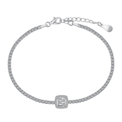 [Luxe Jewelry]Luxurious Dazzling Square Shape Banquet Bracelet