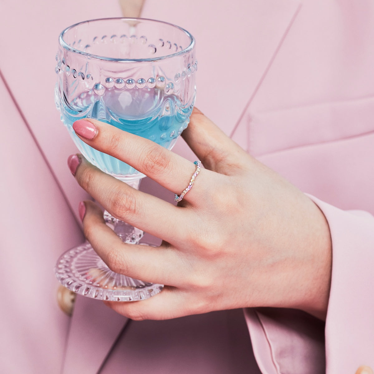 [Luxe Jewelry]Dainty Colorful Round Cut Party Ring