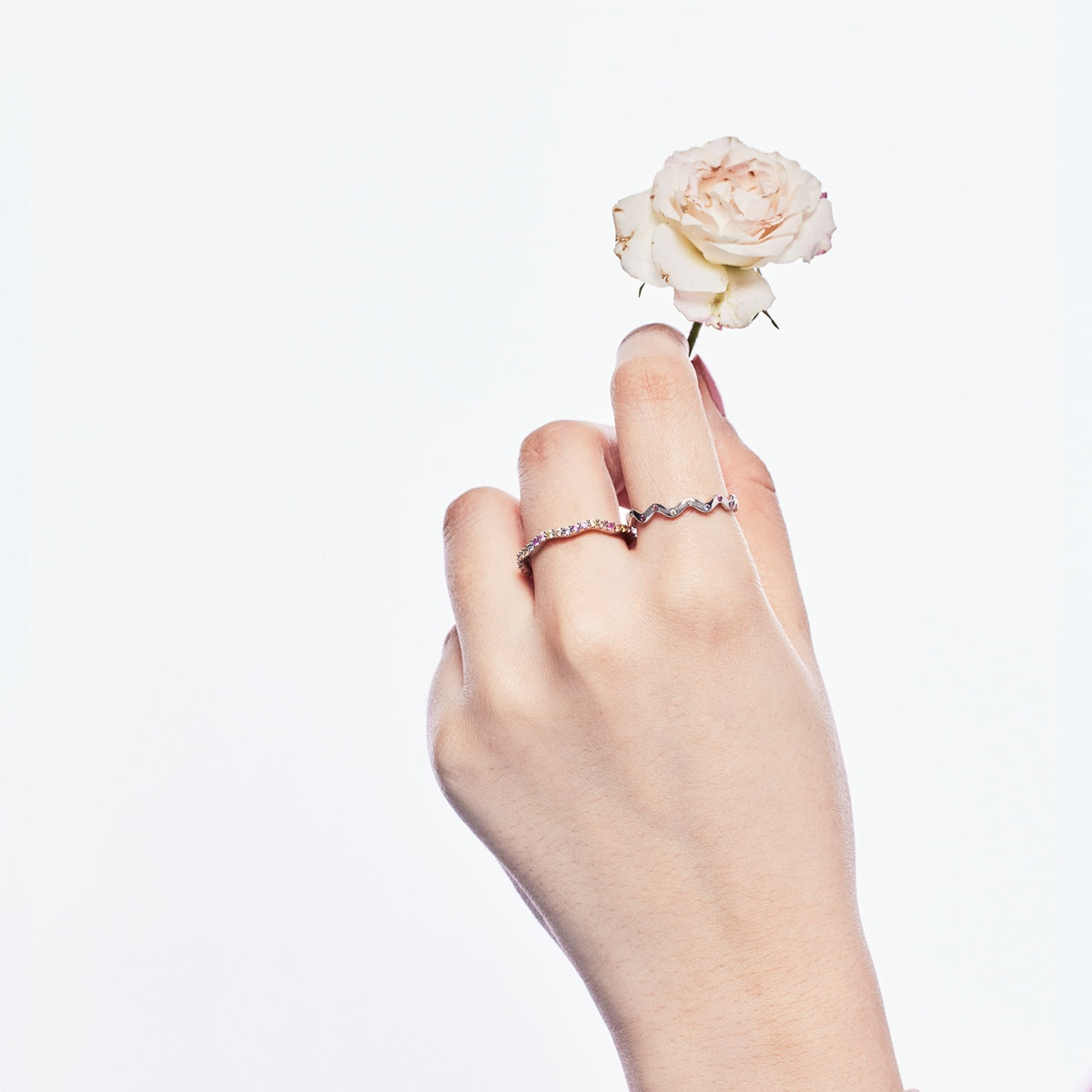 [Luxe Jewelry]Dainty Colorful Round Cut Party Ring