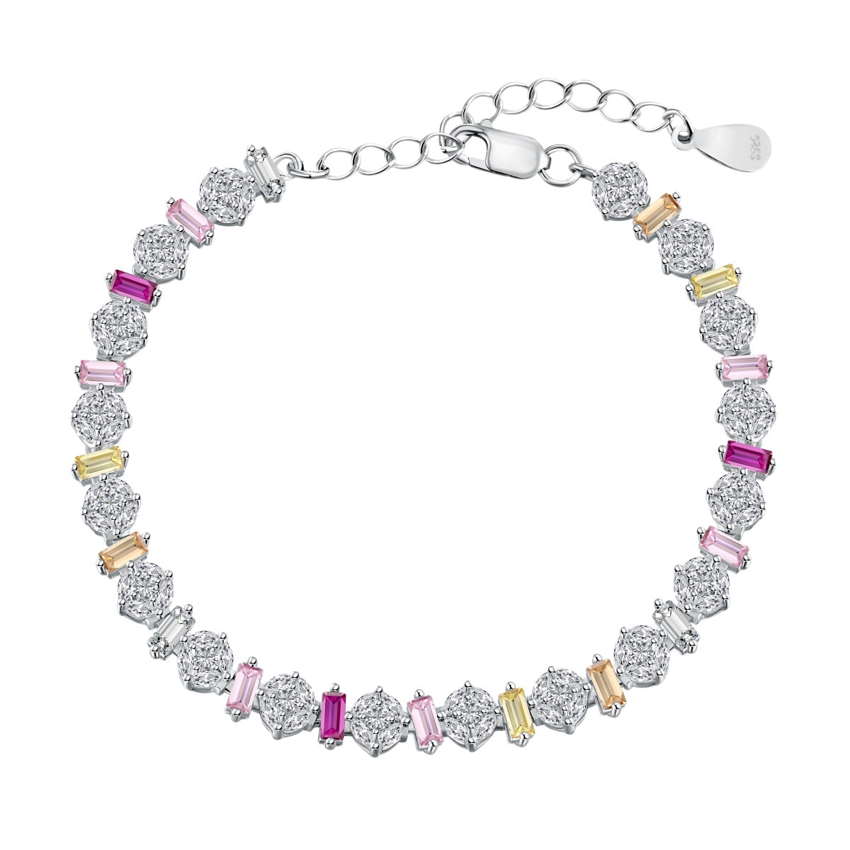 [Luxe Jewelry]Radiant Colorful Round Shape Daily Bracelet