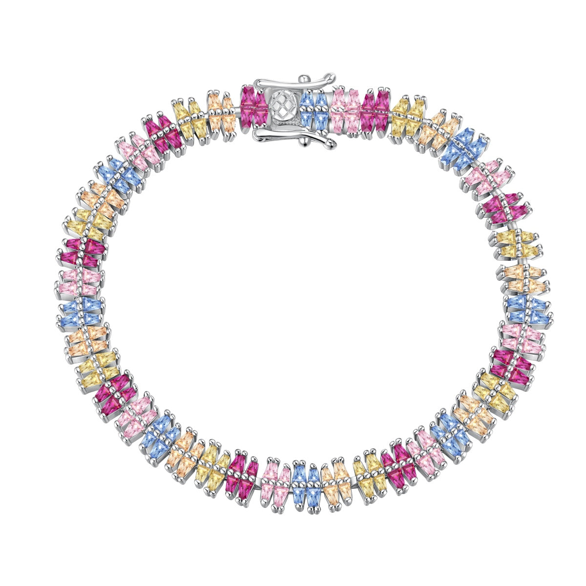 [Luxe Jewelry]Sparkling Exquisite Multi Cut Party Bracelet